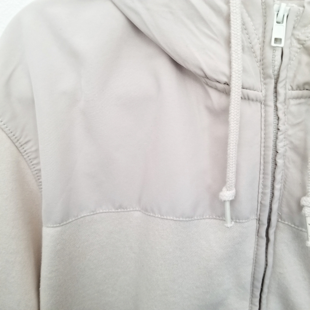 Old Navy Big & Tall Men's Lined Warm Cozy Zip Up Hooded Sweatshirt Cream XXLT - Picture 2 of 6